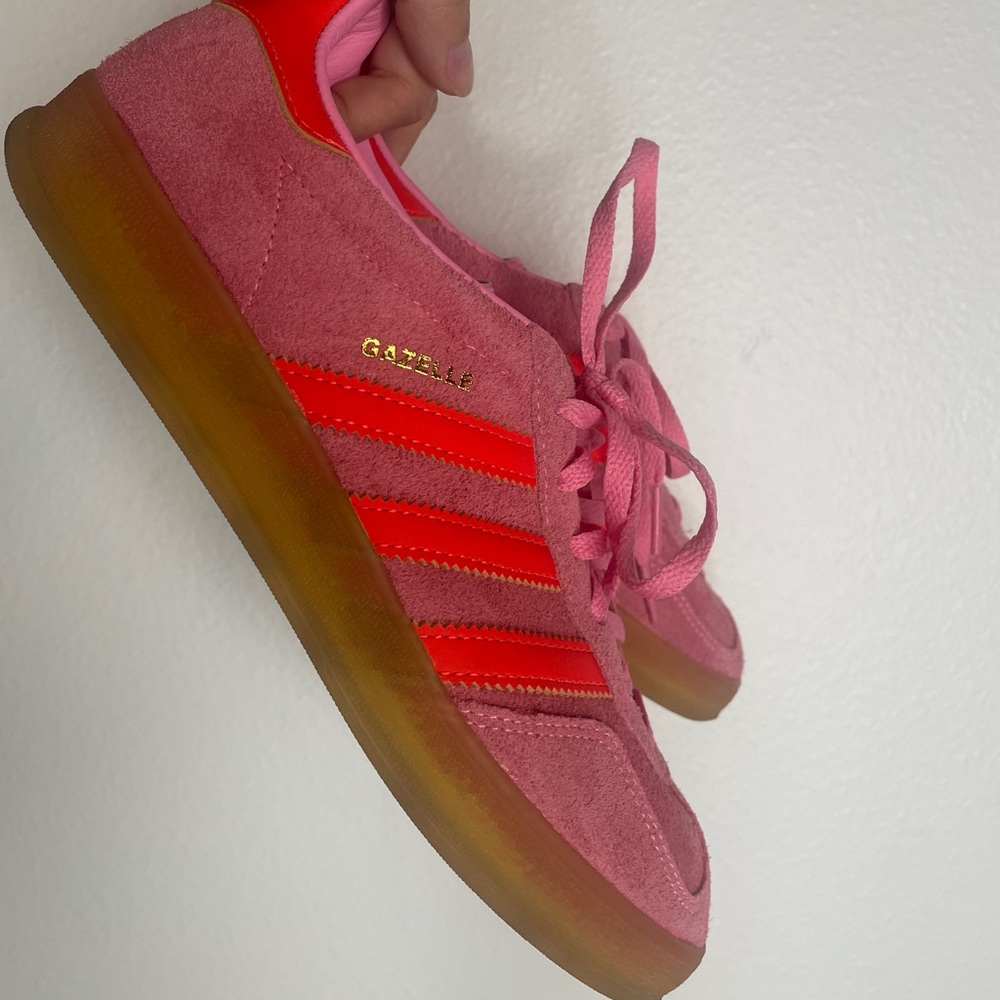 Adidas Gazelle Beam Pink / Solar Red / Gum 6.5
